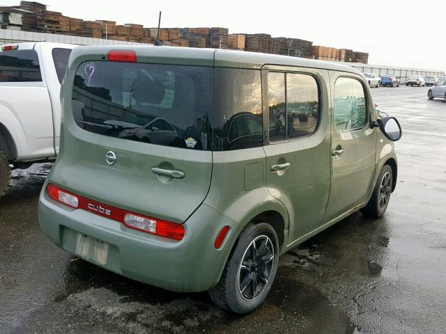 JN8AZ28R09T111494 - 2009 NISSAN CUBE BASE GREEN photo 4