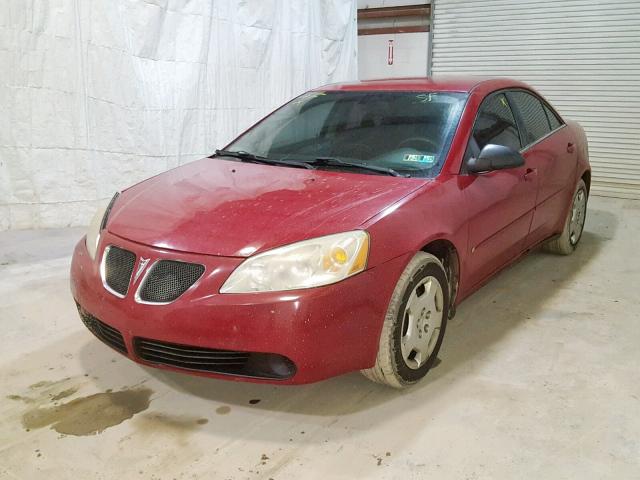 1G2ZF58BX74239703 - 2007 PONTIAC G6 VALUE L RED photo 2