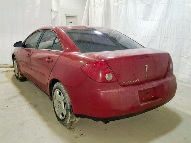 1G2ZF58BX74239703 - 2007 PONTIAC G6 VALUE L RED photo 3