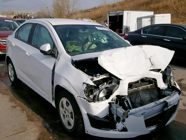 1G1JA5SH4F4217904 - 2015 CHEVROLET SONIC LS WHITE photo 1