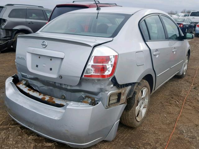 3N1AB61E18L652929 - 2008 NISSAN SENTRA 2.0 SILVER photo 4