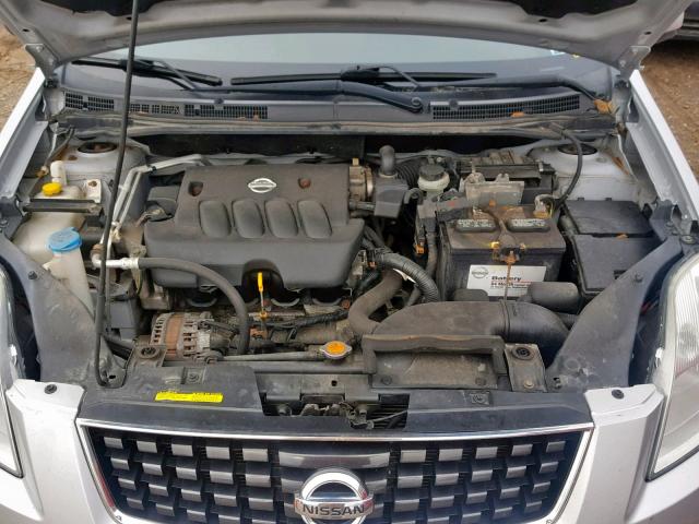 3N1AB61E18L652929 - 2008 NISSAN SENTRA 2.0 SILVER photo 7