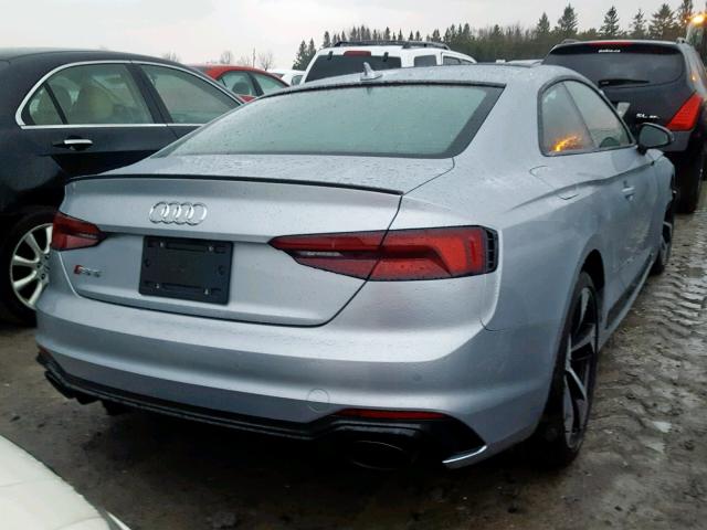 WUARWAF56JA902102 - 2018 AUDI RS5 GRAY photo 4