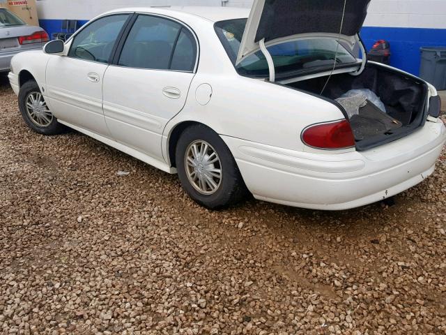 1G4HP52K044106257 - 2004 BUICK LESABRE CU WHITE photo 3