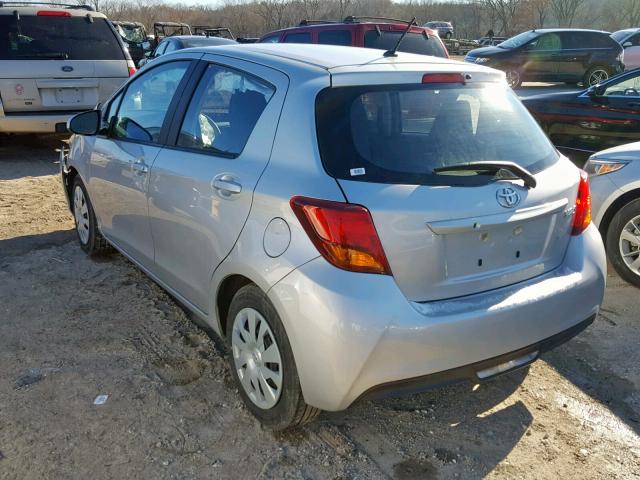 VNKKTUD38HA081502 - 2017 TOYOTA YARIS L SILVER photo 3