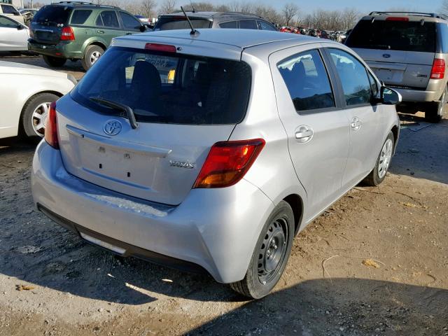 VNKKTUD38HA081502 - 2017 TOYOTA YARIS L SILVER photo 4