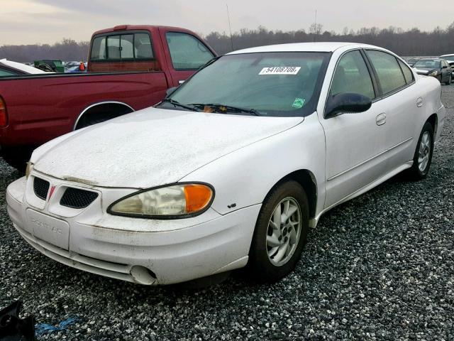 1G2NF52E43C180844 - 2003 PONTIAC GRAND AM S WHITE photo 2