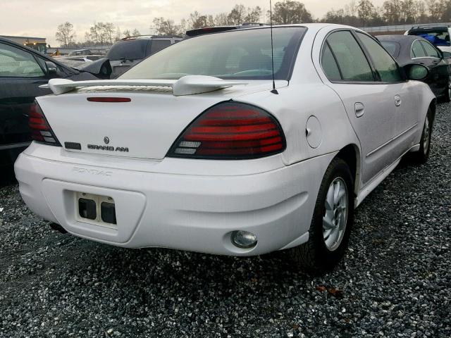 1G2NF52E43C180844 - 2003 PONTIAC GRAND AM S WHITE photo 4