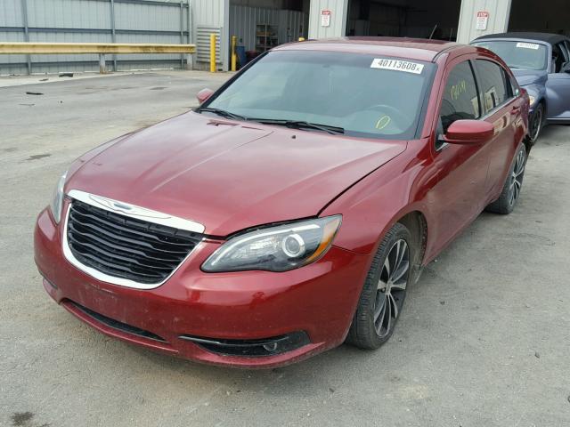 1C3CCBBG9CN306121 - 2012 CHRYSLER 200 TOURIN MAROON photo 2