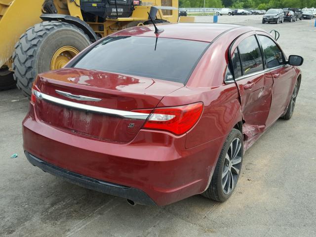 1C3CCBBG9CN306121 - 2012 CHRYSLER 200 TOURIN MAROON photo 4