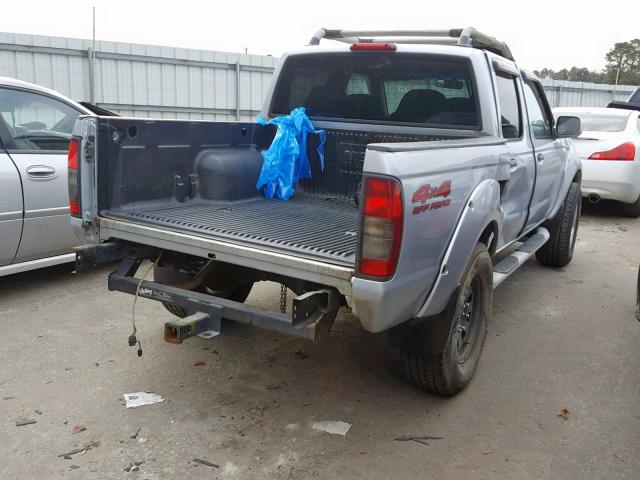 1N6ED27Y21C307412 - 2001 NISSAN FRONTIER C SILVER photo 4