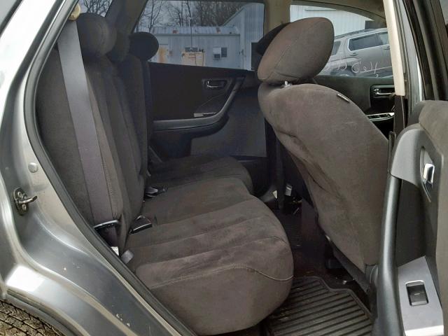 JN8AZ08W46W547091 - 2006 NISSAN MURANO SL GRAY photo 6