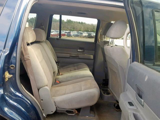 1D4HB48N54F102954 - 2004 DODGE DURANGO SL BLUE photo 6