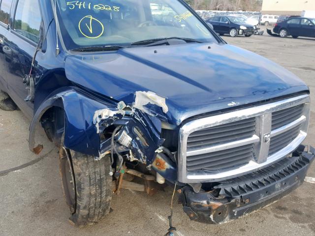 1D4HB48N54F102954 - 2004 DODGE DURANGO SL BLUE photo 9