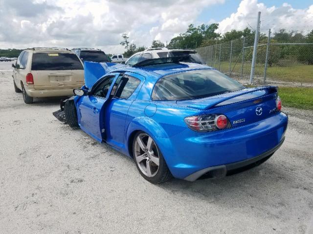 JM1FE173240126755 - 2004 MAZDA RX8 BLUE photo 3