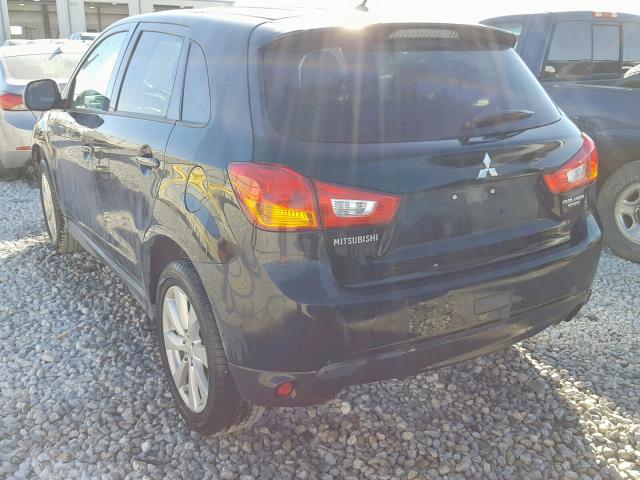 4A4AP3AU2FE034531 - 2015 MITSUBISHI OUTLANDER BLACK photo 3