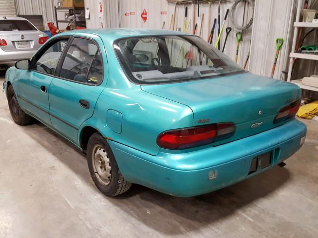 1Y1SK5365PZ009553 - 1993 GEO PRIZM BASE 绿色 照片 3