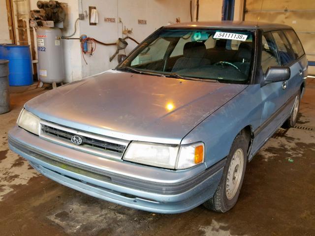 JF1BJ632XLK930380 - 1990 SUBARU LEGACY L BLUE photo 2