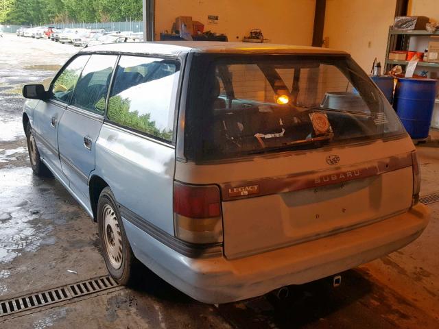 JF1BJ632XLK930380 - 1990 SUBARU LEGACY L BLUE photo 3