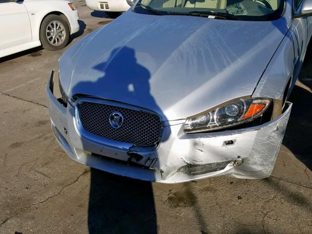 SAJWA0E74D8S73223 - 2013 JAGUAR XF SILVER photo 9