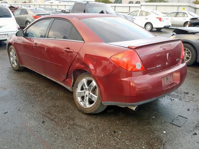 1G2ZH57N584127236 - 2008 PONTIAC G6 GT BURGUNDY photo 3