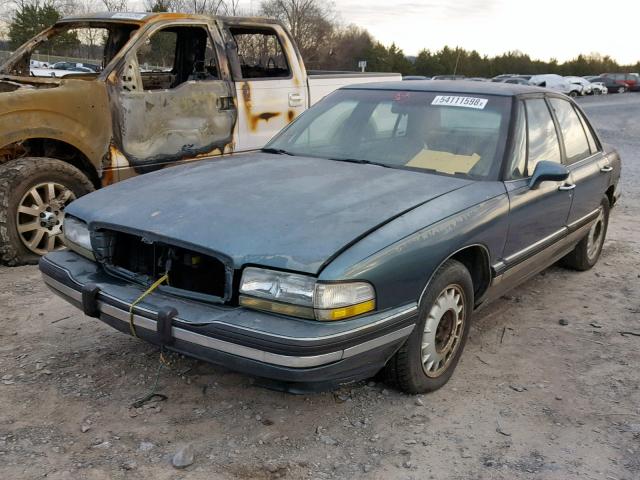 1G4HR53L5PH405323 - 1993 BUICK LESABRE LI GREEN photo 2