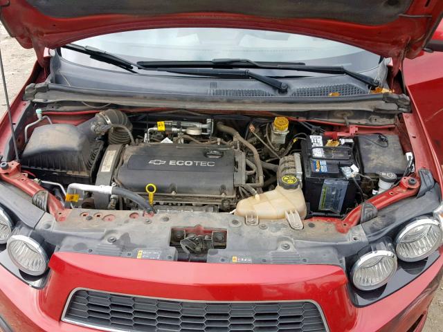 1G1JA5SH8D4195791 - 2013 CHEVROLET SONIC LS RED photo 7