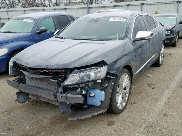 2G1165S30F9158966 - 2015 CHEVROLET IMPALA LTZ BLACK photo 2