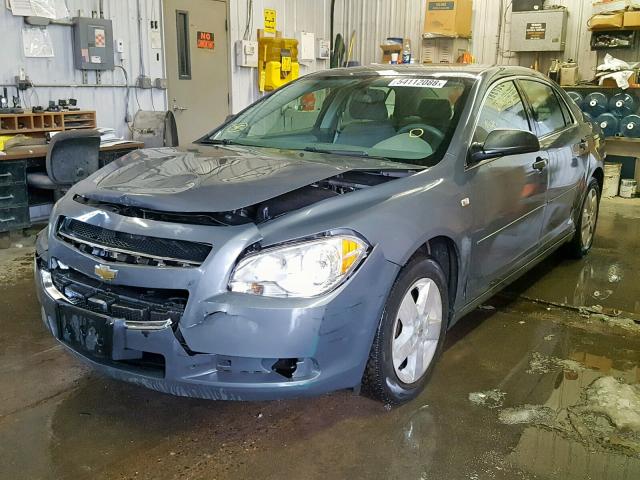 1G1ZG57B38F168014 - 2008 CHEVROLET MALIBU LS Gris photo 2
