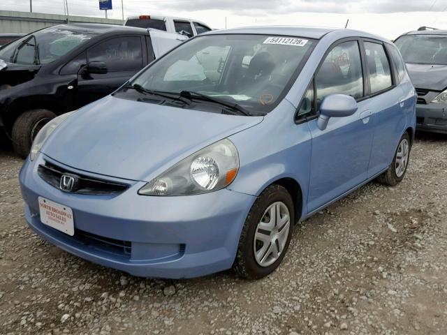 JHMGD38498S071255 - 2008 HONDA FIT BLUE photo 2