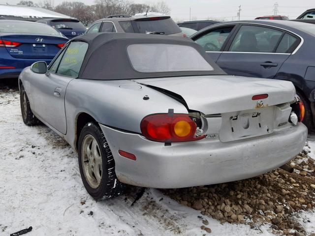 JM1NB3535Y0154266 - 2000 MAZDA MX-5 MIATA SILVER photo 3