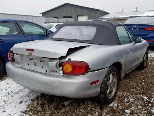 JM1NB3535Y0154266 - 2000 MAZDA MX-5 MIATA SILVER photo 4