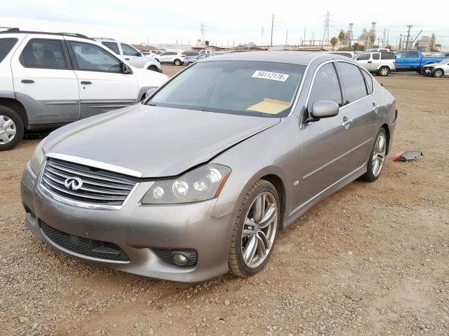 JNKBY01E08M500173 - 2008 INFINITI M45 BASE SILVER photo 2