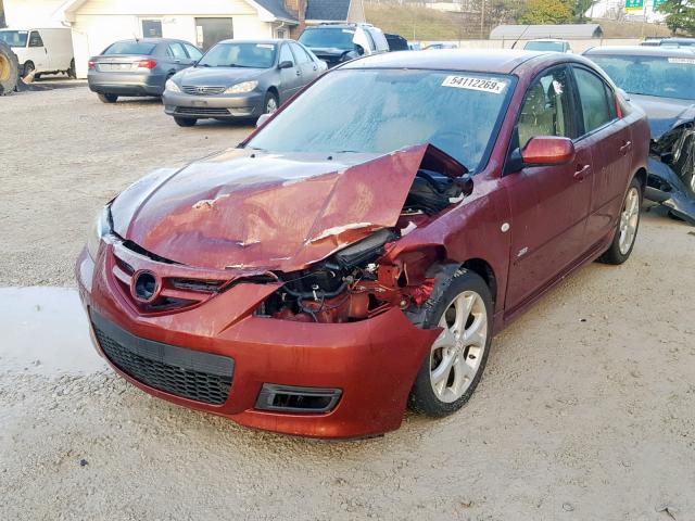 JM1BK323881150228 - 2008 MAZDA 3 S RED photo 2