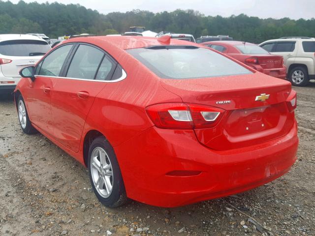 1G1BE5SM5H7228157 - 2017 CHEVROLET CRUZE LT RED photo 3