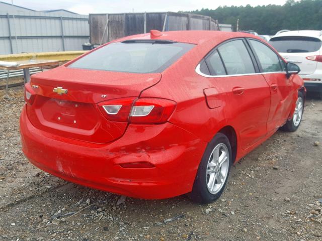 1G1BE5SM5H7228157 - 2017 CHEVROLET CRUZE LT RED photo 4