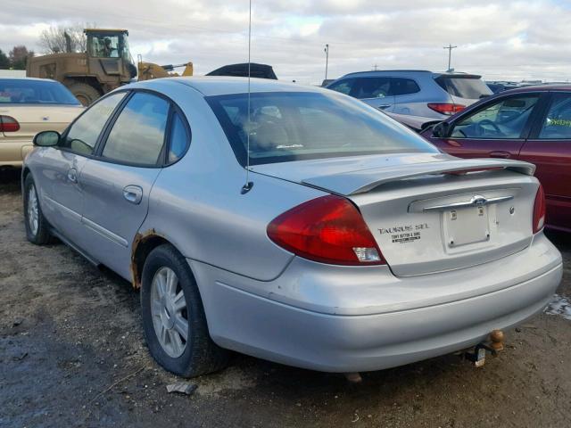 1FAHP56S53G103369 - 2003 FORD TAURUS SEL SILVER photo 3