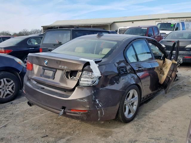 WBA3C1G56DNN93252 - 2013 BMW 328 I SULE BROWN photo 4