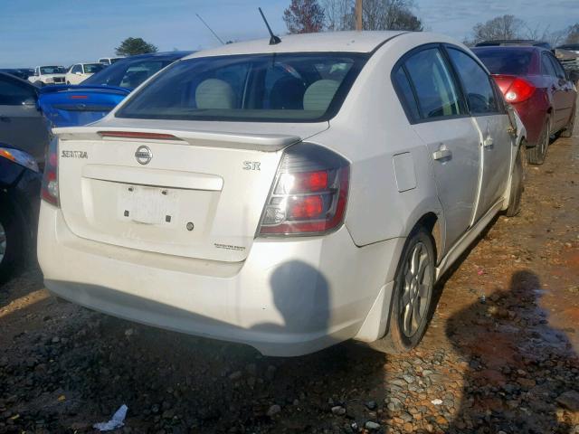 3N1AB6AP5BL648603 - 2011 NISSAN SENTRA 2.0 WHITE photo 4