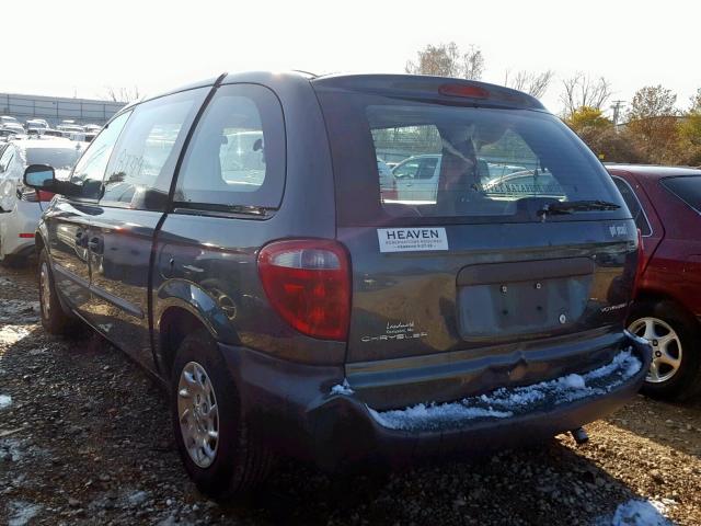 1C4GJ25B52B511504 - 2002 CHRYSLER VOYAGER GRAY photo 3