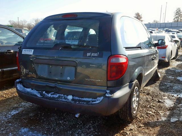 1C4GJ25B52B511504 - 2002 CHRYSLER VOYAGER GRAY photo 4