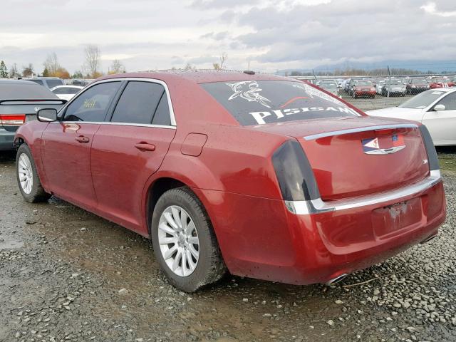 2C3CCAAG6EH203732 - 2014 CHRYSLER 300 RED photo 3