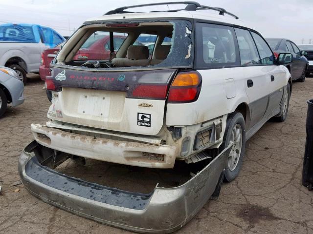 4S3BH675317656532 - 2001 SUBARU LEGACY OUT WHITE photo 4