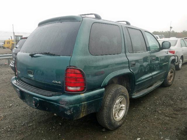 1B4HS28YXXF694610 - 1999 DODGE DURANGO GREEN photo 4