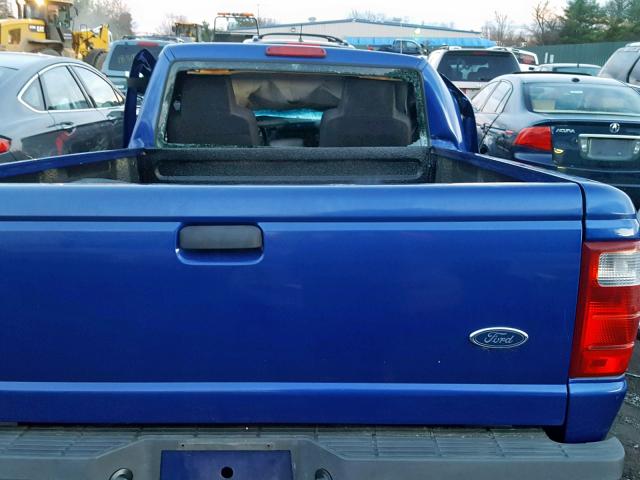 1FTYR10U14PB00283 - 2004 FORD RANGER BLUE photo 6