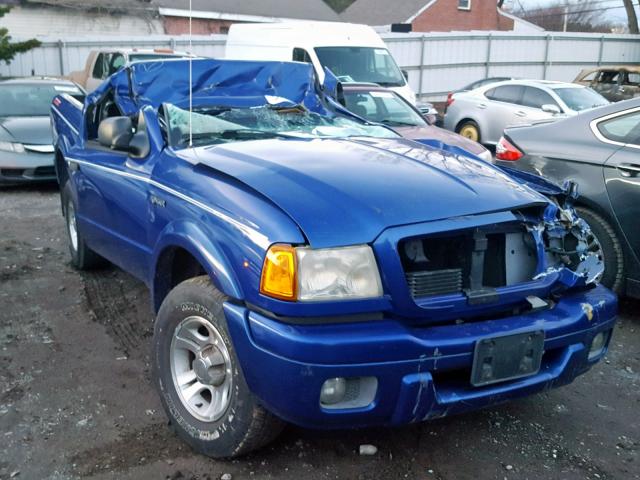 1FTYR10U14PB00283 - 2004 FORD RANGER BLUE photo 9