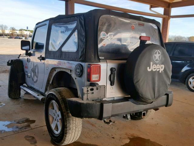 1C4AJWAG1DL652744 - 2013 JEEP WRANGLER S SILVER photo 3