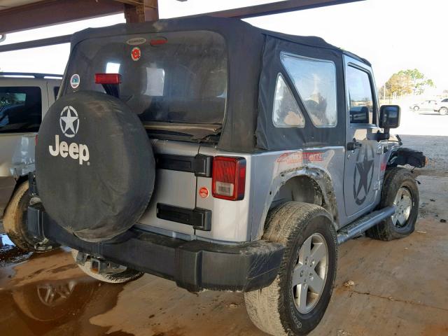 1C4AJWAG1DL652744 - 2013 JEEP WRANGLER S SILVER photo 4