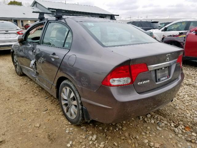 19XFA16909E033040 - 2009 HONDA CIVIC EXL 棕色 照片 3