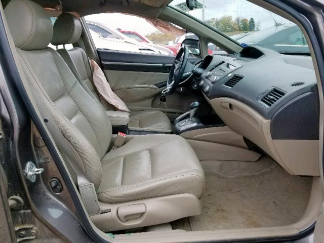 19XFA16909E033040 - 2009 HONDA CIVIC EXL 棕色 照片 5